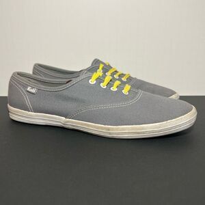 Womens KEDS Champion Grey Canvas Low Top Sneakers / Size 7.5